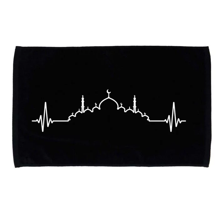 Ramadan Kareem Heartbeats Happy Ramadan Islamic Muslim Eid Funny Gift Microfiber Hand Towel