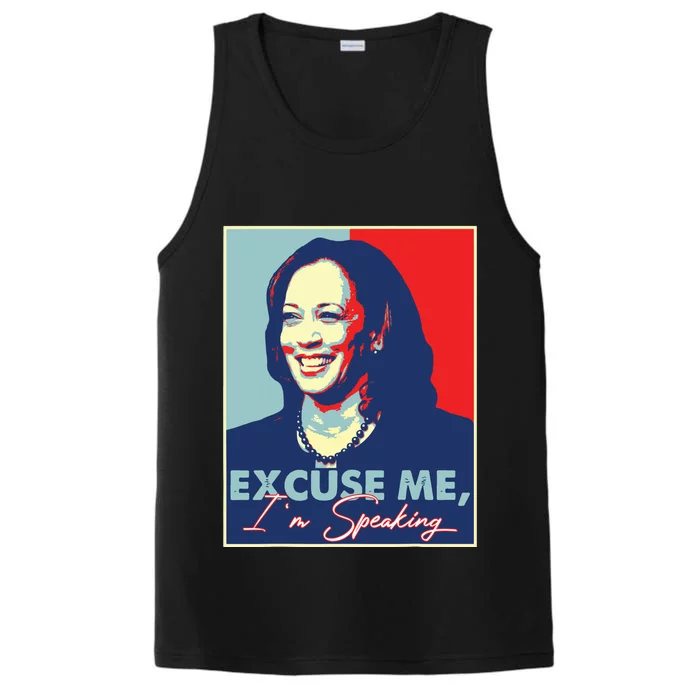 Retro Kamala Harris 2024 Excuse Me Im Speaking Harris 47 Performance Tank