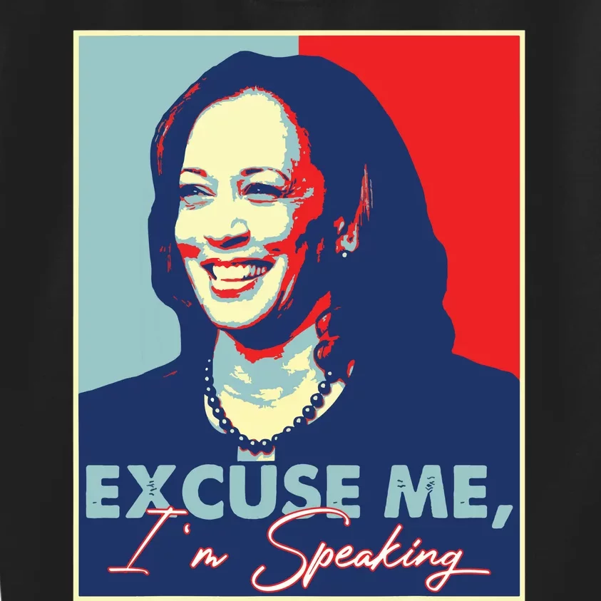 Retro Kamala Harris 2024 Excuse Me Im Speaking Harris 47 Kids Sweatshirt