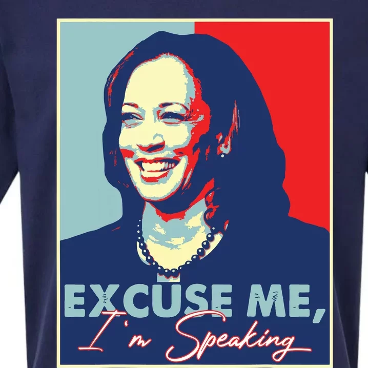 Retro Kamala Harris 2024 Excuse Me Im Speaking Harris 47 Sueded Cloud Jersey T-Shirt