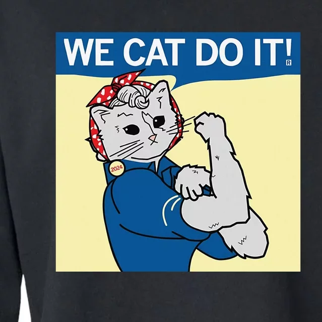 Raygun Kamala Harris We Cat Do It Cropped Pullover Crew