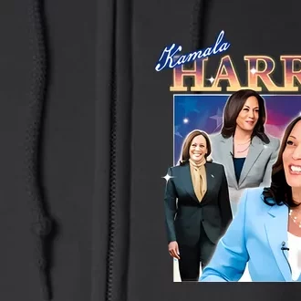 Retro Kamala Harris Full Zip Hoodie