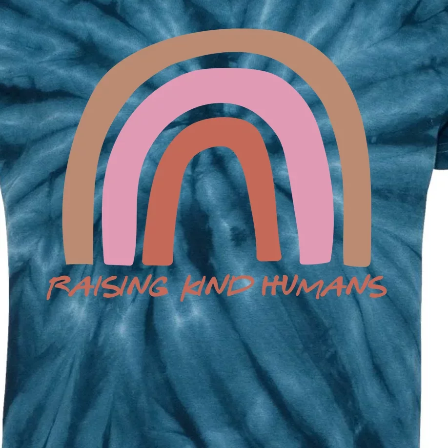 Raising Kind Humans Rainbow Kids Tie-Dye T-Shirt