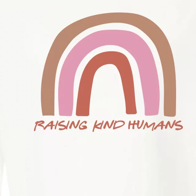 Raising Kind Humans Rainbow Cropped Pullover Crew