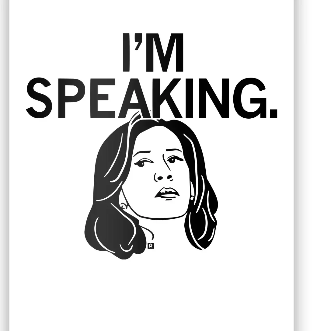 Raygunsite Kamala Harris IM Speaking Graphic Poster