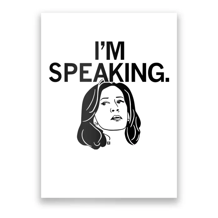 Raygunsite Kamala Harris IM Speaking Graphic Poster