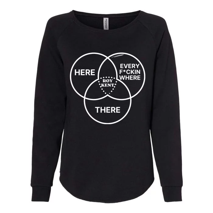 Roy Kent He Here He There He Is Every F*Ckin Where Womens California Wash Sweatshirt