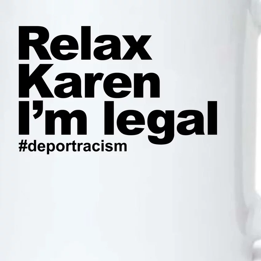 Relax Karen Im Legal Black Color Changing Mug