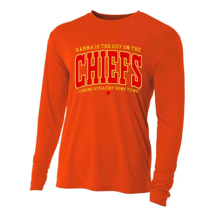 Retro Karma Is the Guy on the Chief Vintage Sweatshirt Cooling Performance Long Sleeve Crew