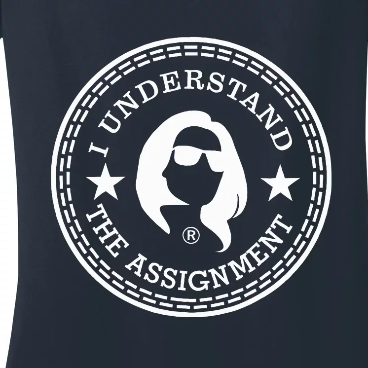 Retro Kamala I Understand The Assignment Harris 24 Women's V-Neck T-Shirt