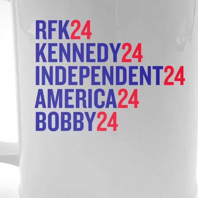 Rfk Kennedy Independent America Bobby 24 Front & Back Beer Stein