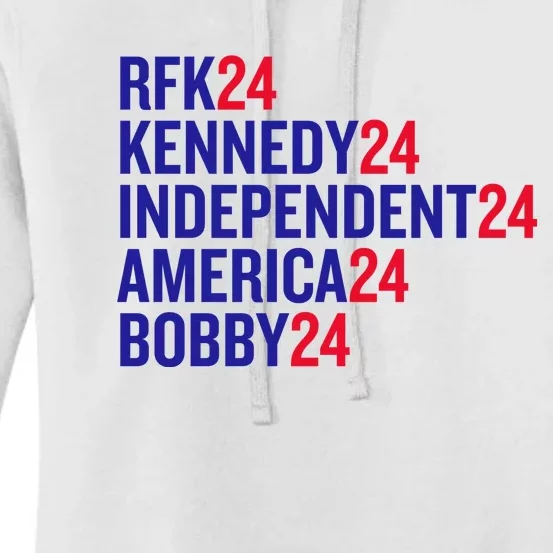 Rfk Kennedy Independent America Bobby 24 Women's Pullover Hoodie