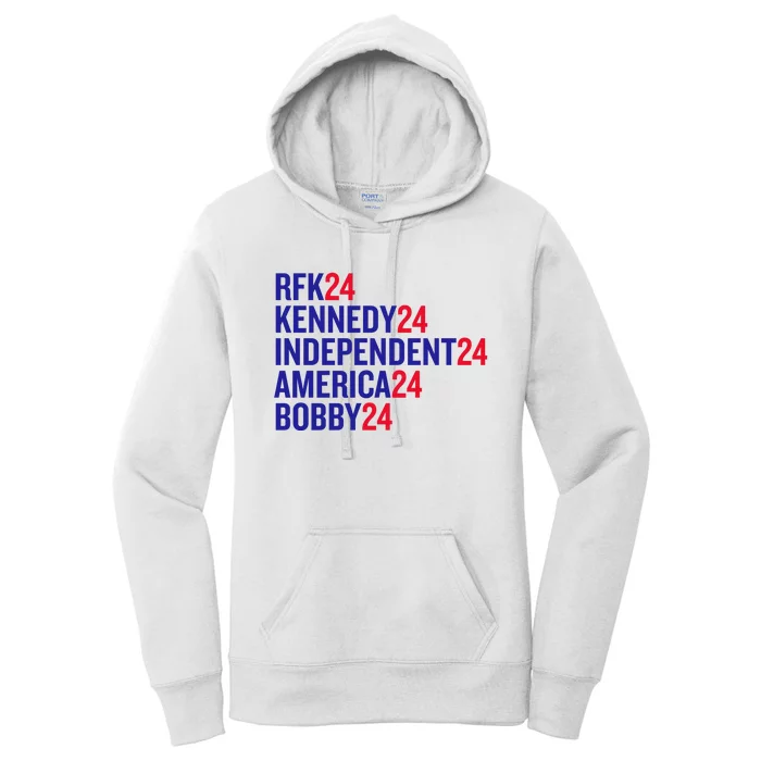 Rfk Kennedy Independent America Bobby 24 Women's Pullover Hoodie