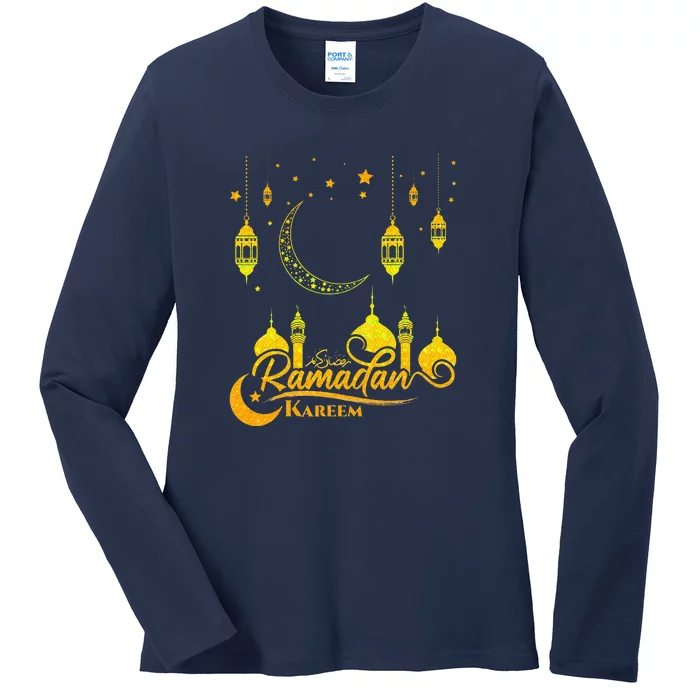 Ramadan Kareem Islamic Fasting Outfit Ladies Long Sleeve Shirt