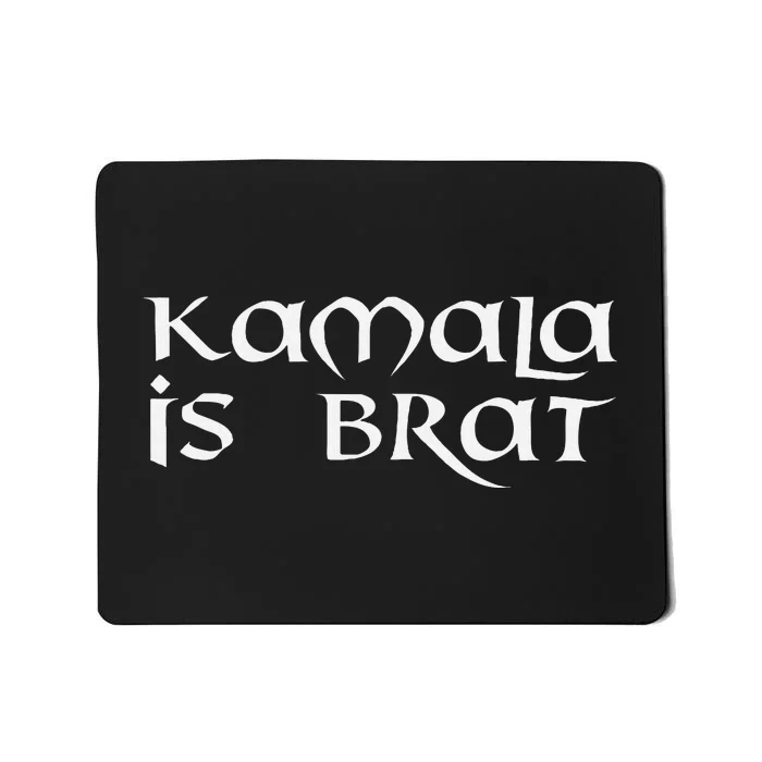 Retro Kamala Is Brat Funny Sarcastic 2024 Mousepad