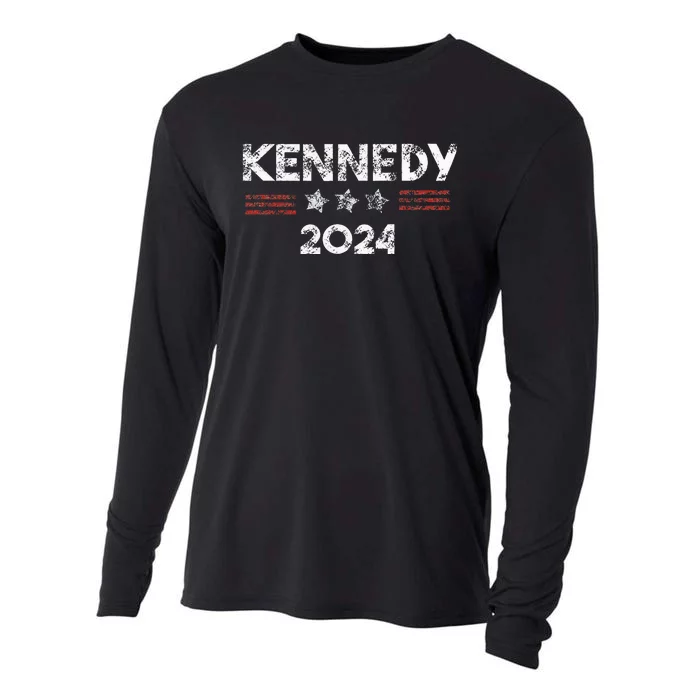 Robert Kennedy Jr 2024 President Retro Vintage Elections Cooling Performance Long Sleeve Crew