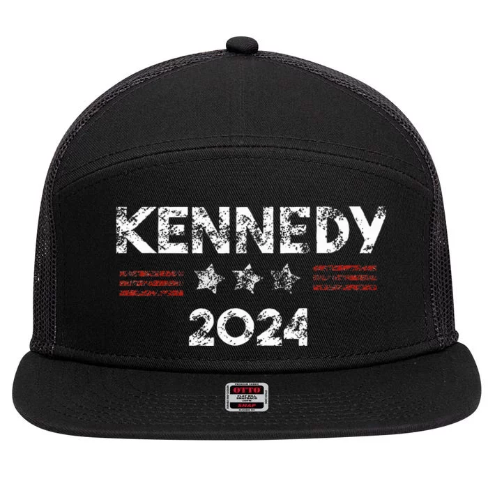 Robert Kennedy Jr 2024 President Retro Vintage Elections 7 Panel Mesh Trucker Snapback Hat