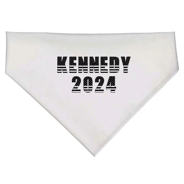 Robert Kennedy Jr For President 2024 American Flag USA-Made Doggie Bandana