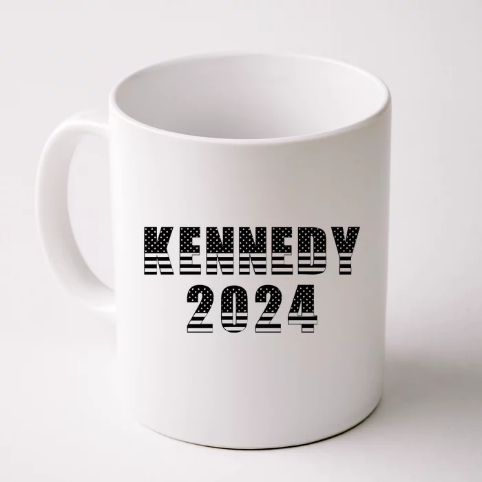 Robert Kennedy Jr For President 2024 American Flag Front & Back Coffee Mug