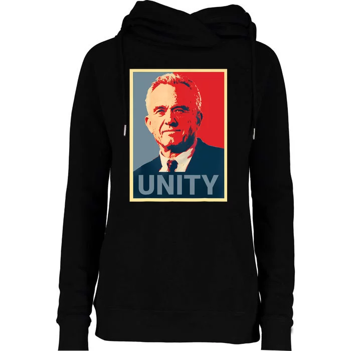 Robert Kennedy Jr. Rfk Jr For Trump Unity 2024 Obama Poster Womens Funnel Neck Pullover Hood