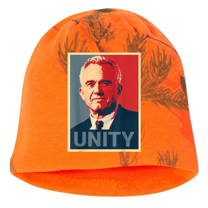 Robert Kennedy Jr. Rfk Jr For Trump Unity 2024 Obama Poster Kati - Camo Knit Beanie