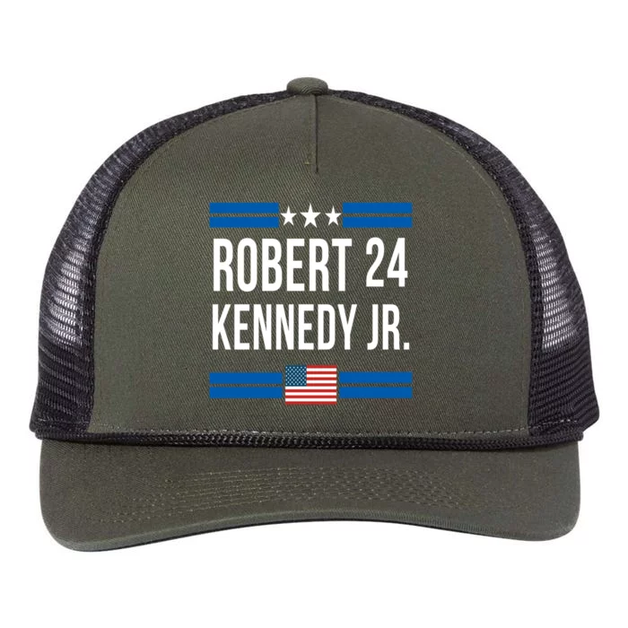 Robert Kennedy Jr. 2024 Presidential RFK JR 2024 Robert Kennedy Jr. 2024 Presid Retro Rope Trucker Hat Cap