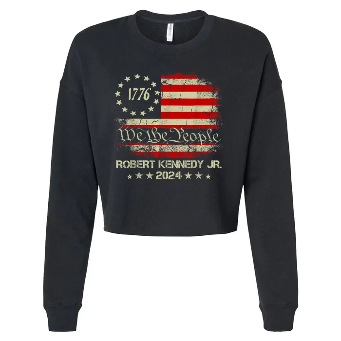 Robert Kennedy Jr. For President 2024 RFK JR 2024 Cropped Pullover Crew