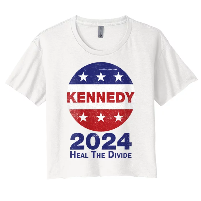 Robert Kennedy Jr 2024 Campaign For President Women's Crop Top Tee