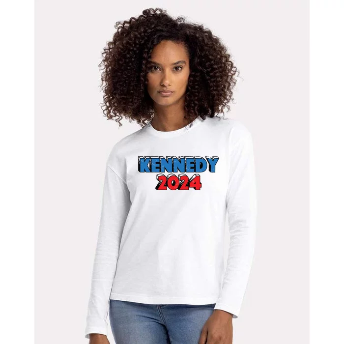 Robert Kennedy Jr 2024 Election Kennedy For President Womens Cotton Relaxed Long Sleeve T-Shirt