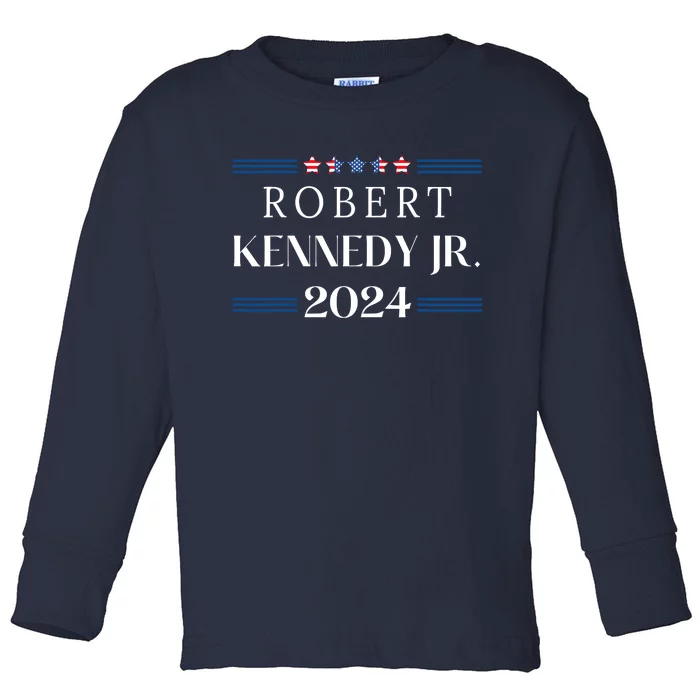 Robert Kennedy Jr. For President 2024, RFK JR 2024 Bobby Toddler Long Sleeve Shirt