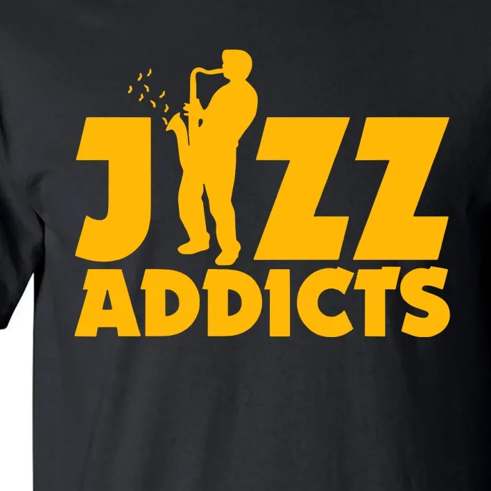 Robert Komaniecki Jazz Addicts With Saxophone Tall T-Shirt