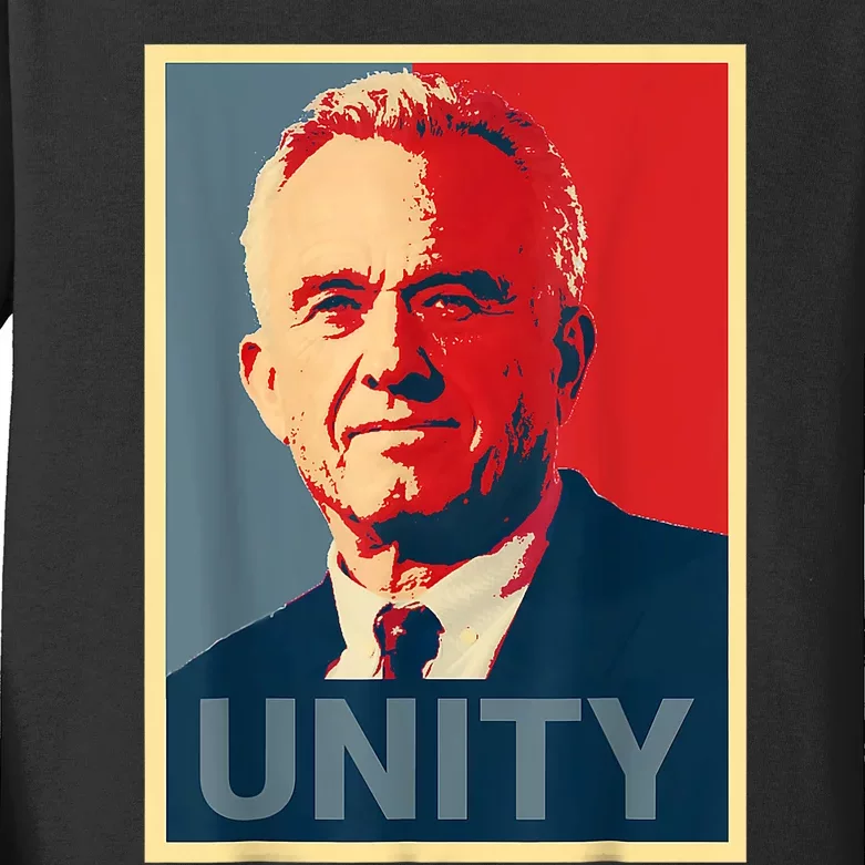 Robert Kennedy Jr. Rfk Jr For Trump Unity 2024 Obama Poster Kids Long Sleeve Shirt