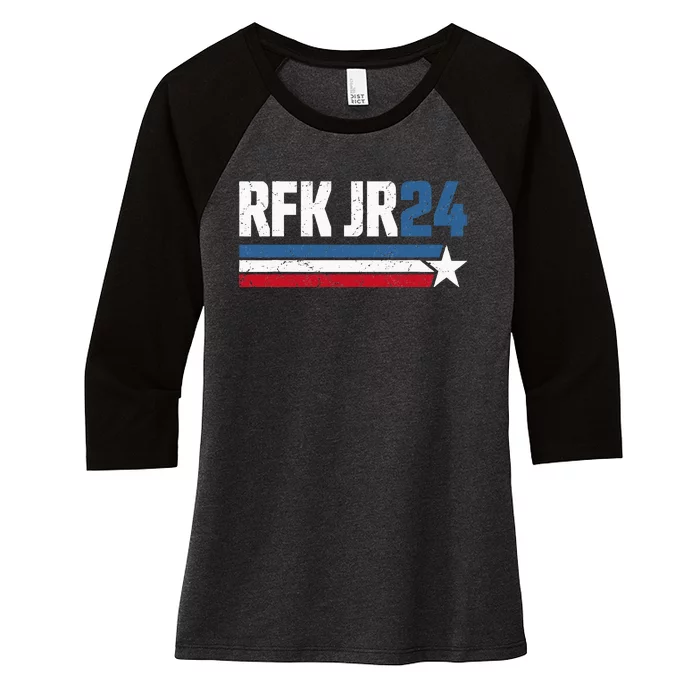 Robert Kennedy Jr. For President 2024 Rfk Jr 2024 Women's Tri-Blend 3/4-Sleeve Raglan Shirt