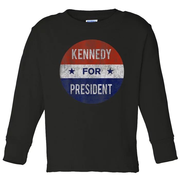 Robert Kennedy Jr. For President 2024 Presidential Election Toddler Long Sleeve Shirt