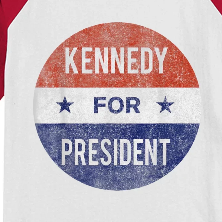 Robert Kennedy Jr. For President 2024 Presidential Election Kids Colorblock Raglan Jersey