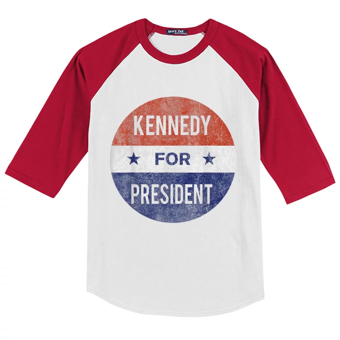 Robert Kennedy Jr. For President 2024 Presidential Election Kids Colorblock Raglan Jersey