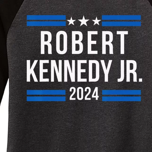 Robert Kennedy Jr. for President 2024 RFK JR 2024 Women's Tri-Blend 3/4-Sleeve Raglan Shirt