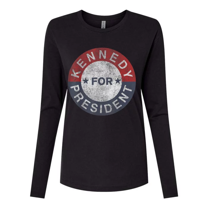 Robert Kennedy Jr. For President 2024 Presidential Election Womens Cotton Relaxed Long Sleeve T-Shirt