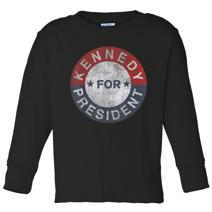 Robert Kennedy Jr. For President 2024 Presidential Election Toddler Long Sleeve Shirt