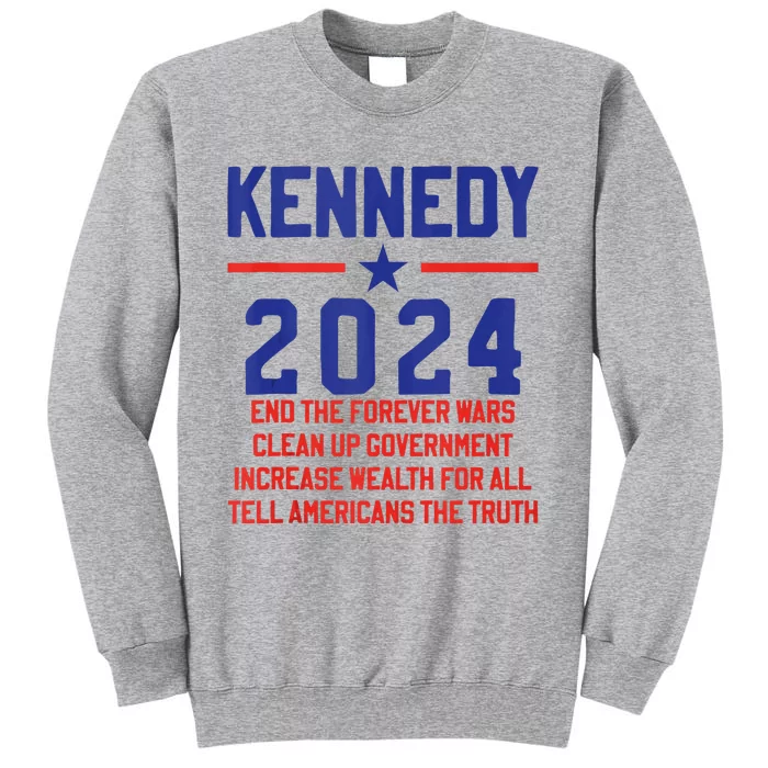 Robert Kennedy Jr. Rfk Jr 2024 For President Priorities Tall Sweatshirt