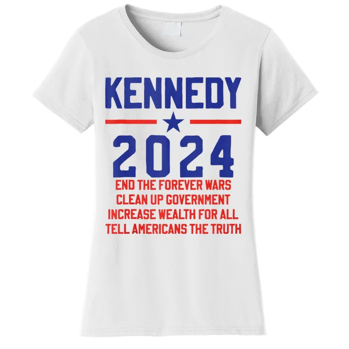 Robert Kennedy Jr. Rfk Jr 2024 For President Priorities Women's T-Shirt