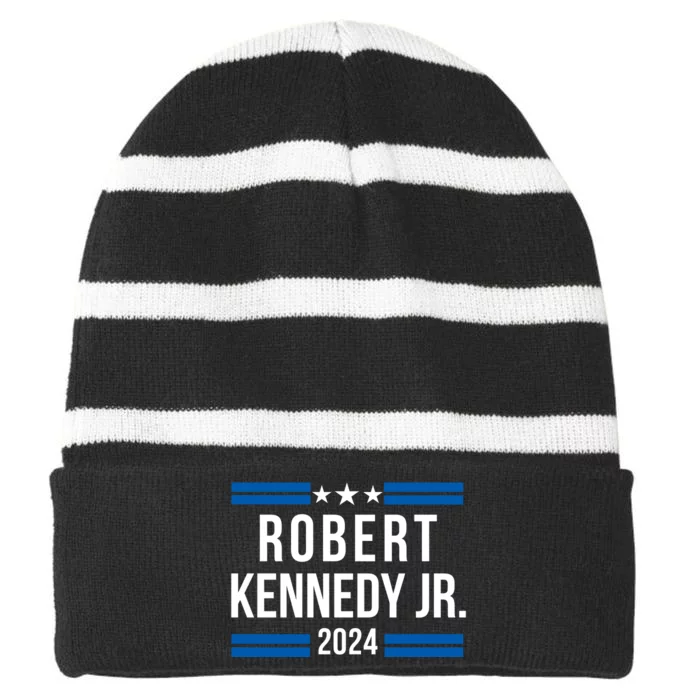 Robert Kennedy Jr. For President 2024, RFK JR Presidential Election Striped Beanie with Solid Band