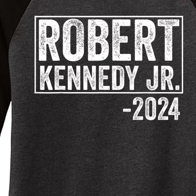 Robert Kennedy Jr 2024 Campaign For President Women's Tri-Blend 3/4-Sleeve Raglan Shirt