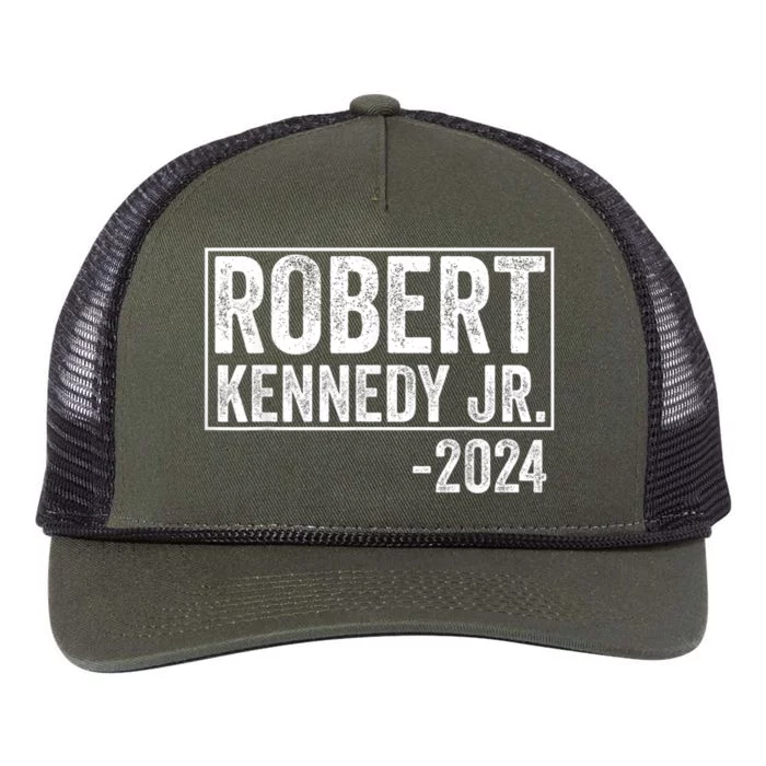 Robert Kennedy Jr 2024 Campaign For President Retro Rope Trucker Hat Cap