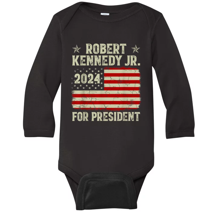 Robert Kennedy Jr 2024 Campaign For President Baby Long Sleeve Bodysuit