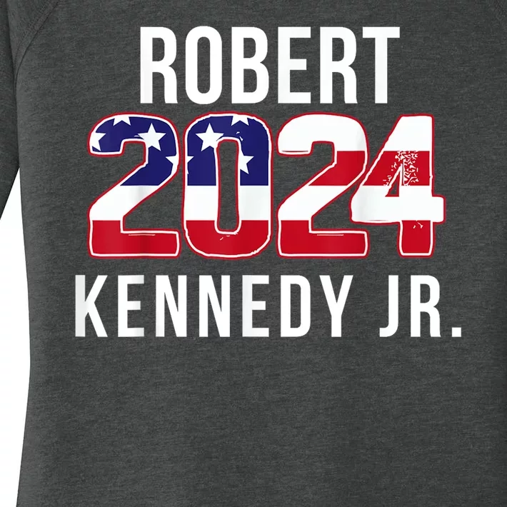 Robert Kennedy Jr 2024 Campaign For President Women's Perfect Tri Tunic Long Sleeve Shirt