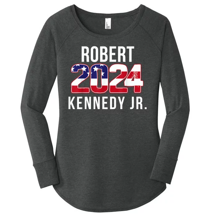 Robert Kennedy Jr 2024 Campaign For President Women's Perfect Tri Tunic Long Sleeve Shirt