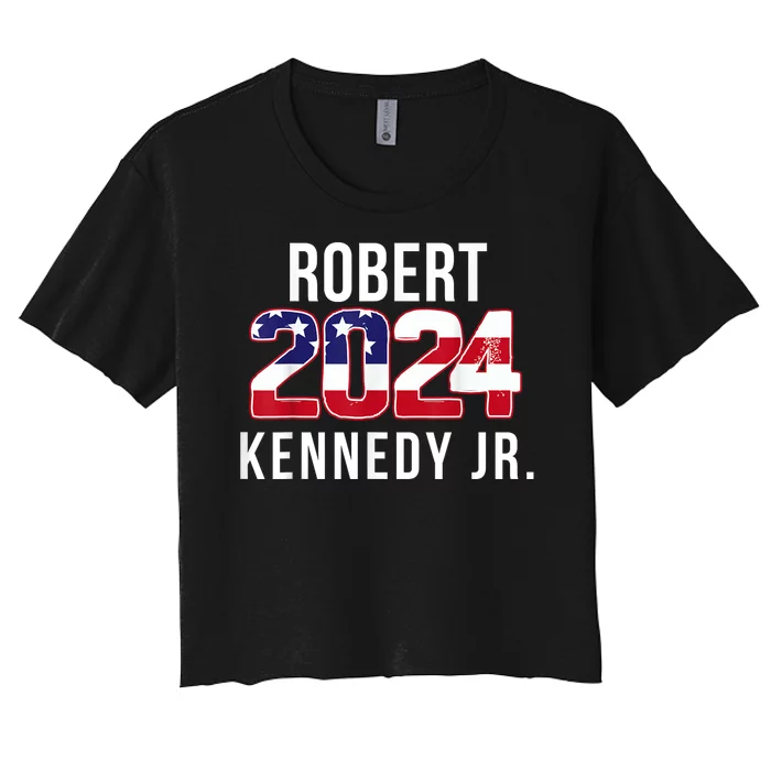 Robert Kennedy Jr 2024 Campaign For President Women's Crop Top Tee