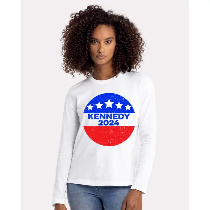 Robert Kennedy Jr. For President 2024 Presidential Election Womens Cotton Relaxed Long Sleeve T-Shirt