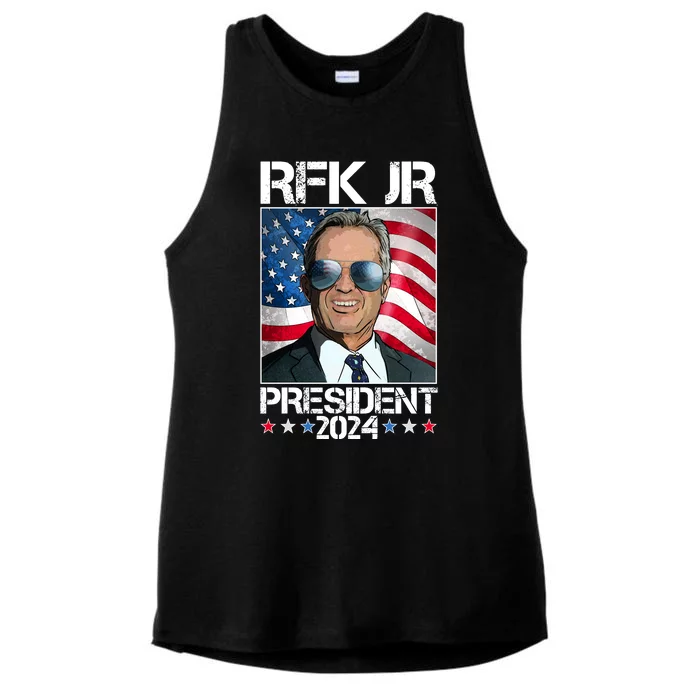 Robert Kennedy Jr For President Rfk Jr 2024 Election Ladies Tri-Blend Wicking Tank